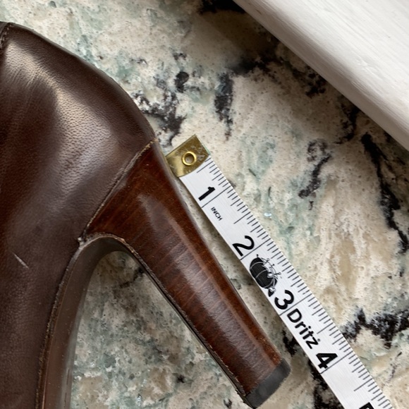 Cole Haan Nydia Sexy Stretch High Heel Tall Boot Brown Size: 8B - Picture 4 of 8